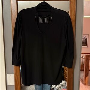 Elegant Black Women's Top